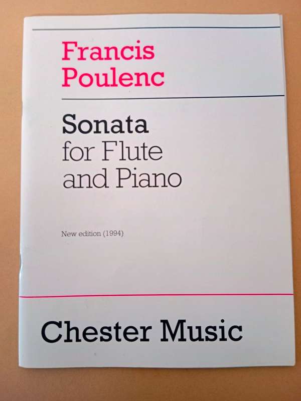 Sonata for flute and piano, Francis Poulenc