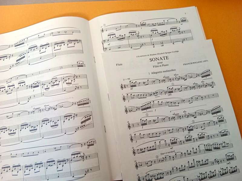 Sonata for flute and piano, Francis Poulenc
