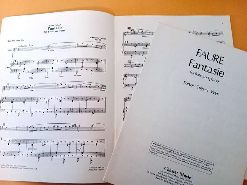 Fantasie for flute and piano, Gabriel Faure