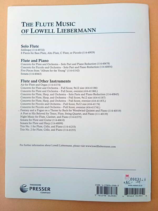 Concerto for Piccolo and Orchestra, Lowell Liebermann, opus 50