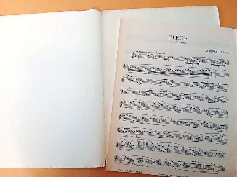 Pièce pour flûte seule, Jacques Ibert
