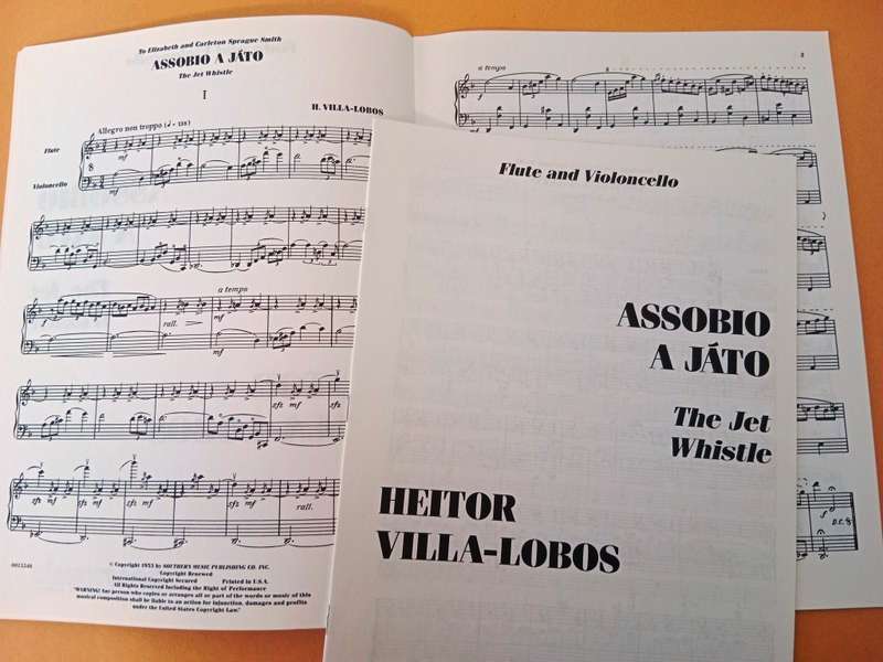 Assobio a Játo/The Jet Whistle, for flute and cello, Heitor Villa-Lobos