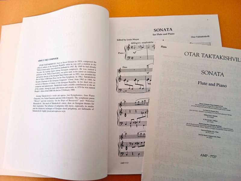 Sonata for flute and piano, Otar Taktakishvili
