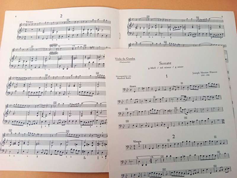 Sonata for treble recorder and basso continuo, Joseph-Hector Fiocco