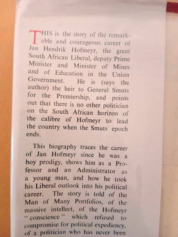 Jan Hofmeyr - Heir to Smuts, Tom Macdonald