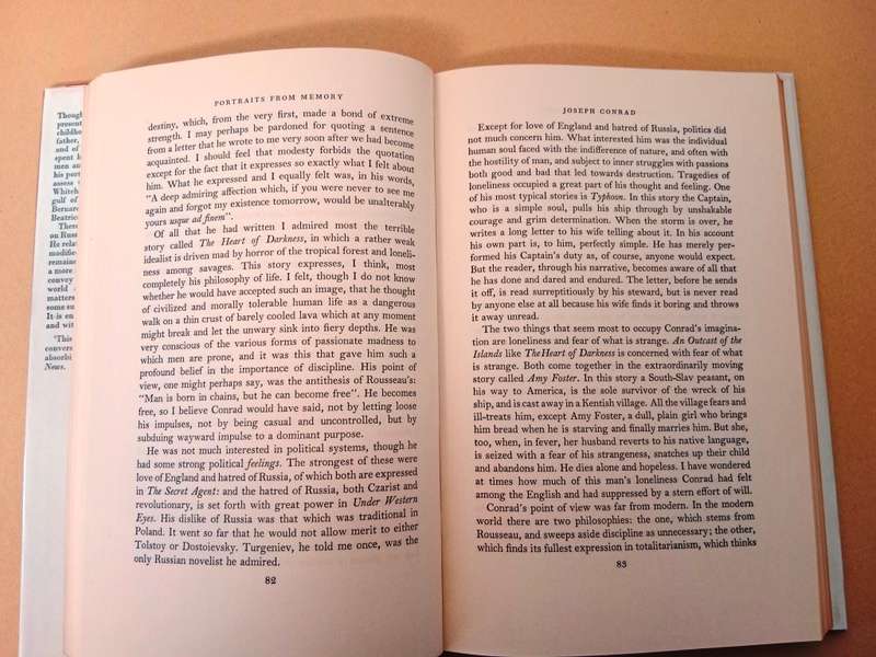 Portraits from Memory and Other Essays, Bertrand Russell