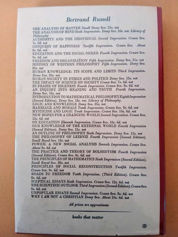 Portraits from Memory and Other Essays, Bertrand Russell