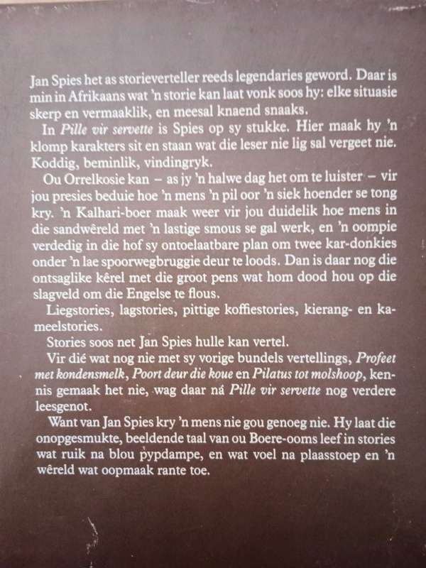 Pille vir Servette - Vertellings 4, Jan Spies