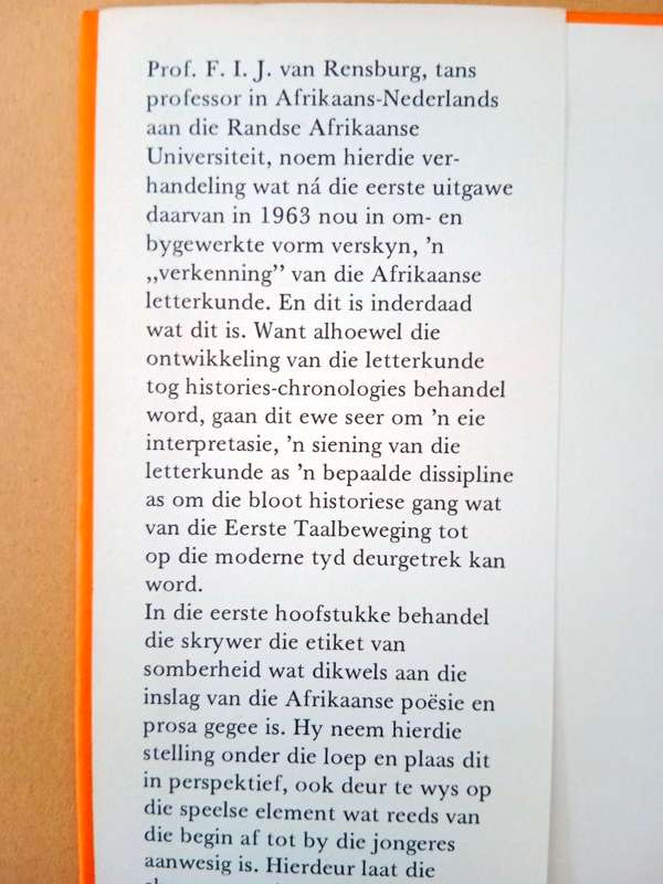 Die Smal Baan, F.I.J. van Rensburg