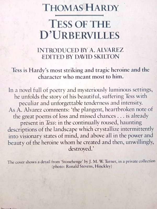Tess of the D'Urbervilles, Thomas Hardy