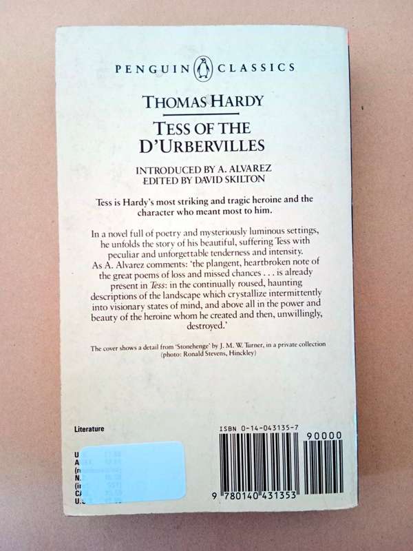 Tess of the D'Urbervilles, Thomas Hardy