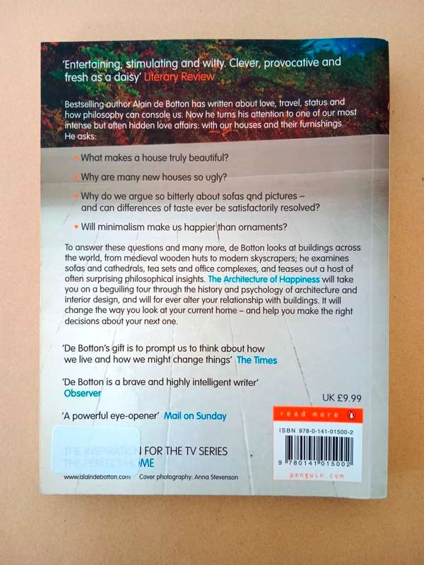 The Architecture of Happiness, Alain de Botton