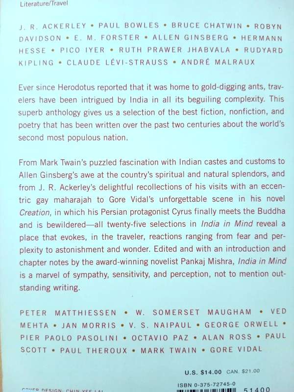 India in Mind, ed. Pankaj Mishra