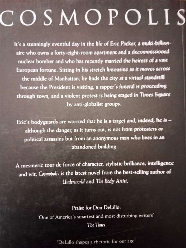 Cosmopolis, Don DeLillo