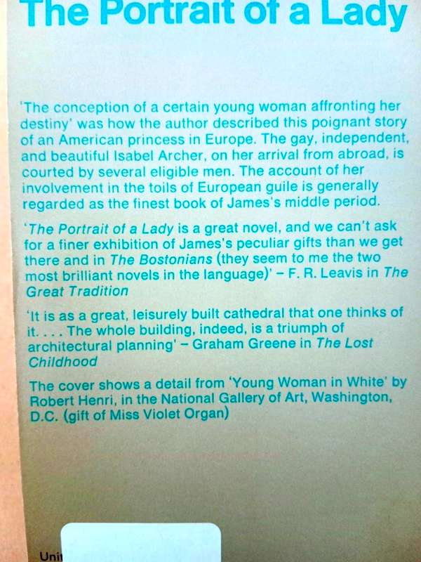 The Portrait of a Lady, Henry James