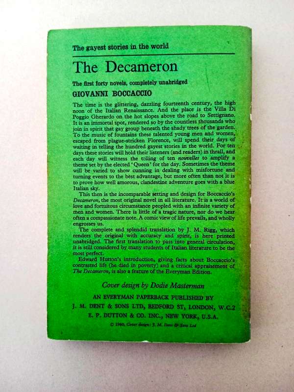 The Decameron, The First Forty 40 Novels, Volume 1, Giovanni Boccaccio