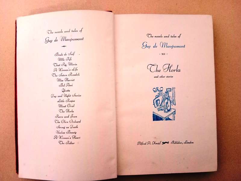 The Horla and other Stories, Guy de Maupassant