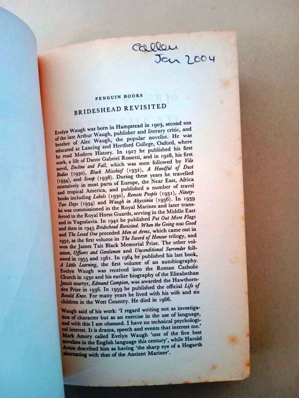 Brideshead Revisited, Evelyn Waugh