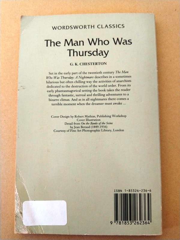 The Man Who was Thursday, G.K. Chesterton