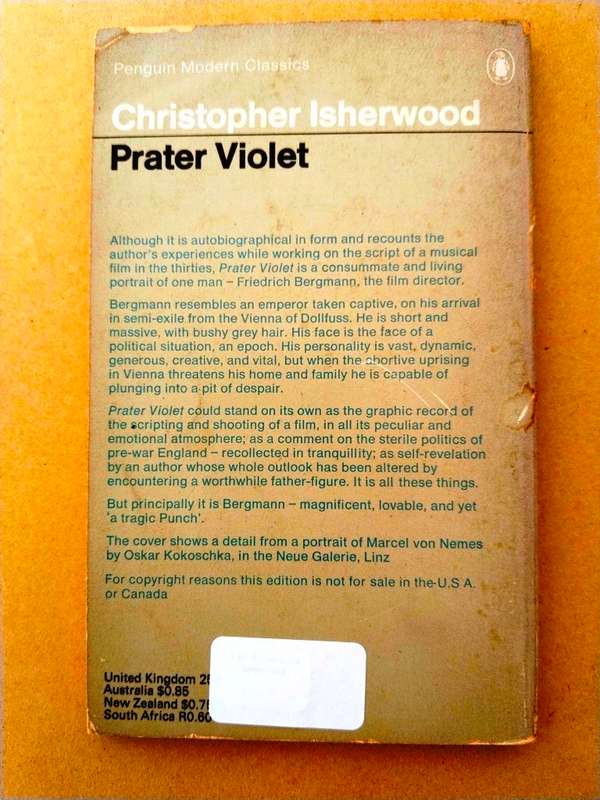 Prater Violet, Christopher Isherwood
