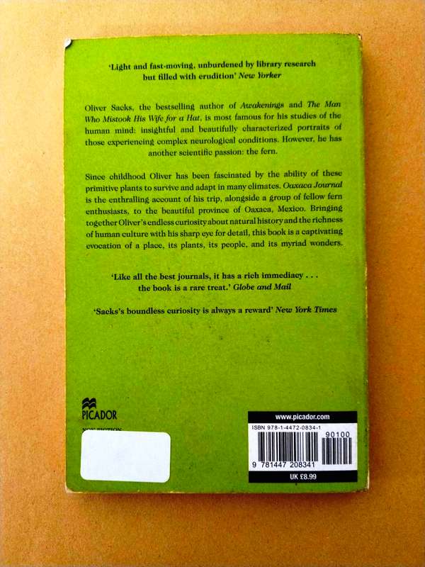 Oaxaca Journal, Oliver Sacks