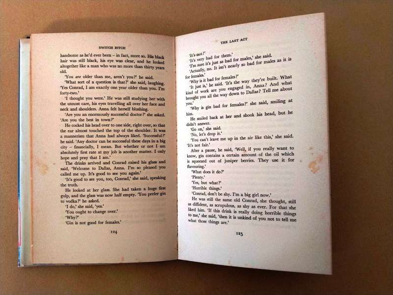 Switch B*tch, Roald Dahl [first edition, 1974, Michael Joseph, London]