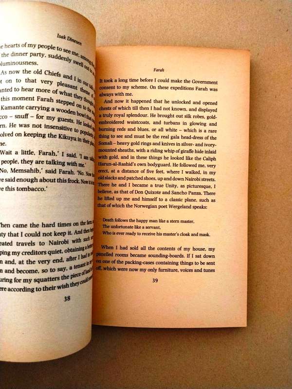 Shadows on the Grass, Isak Dinesen (Karen Blixen)