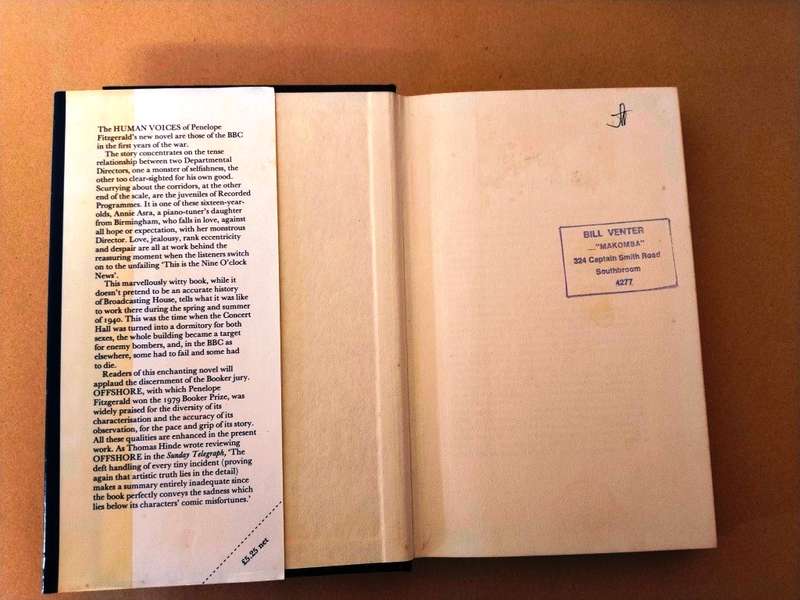 Human Voices, Penelope Fitzgerald [first edition, 1980]