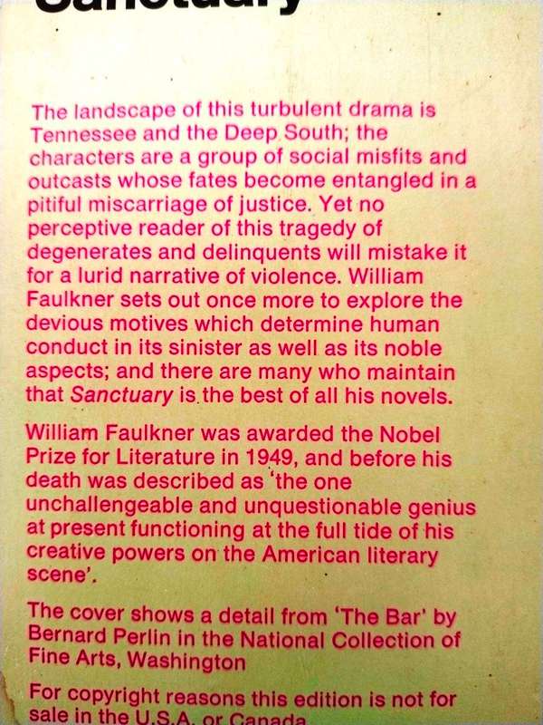 Sanctuary, William Faulkner