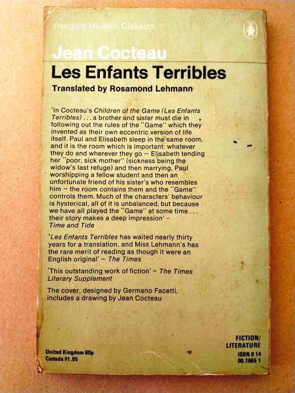 Les Enfants Terribles, Jean Cocteau [in English]