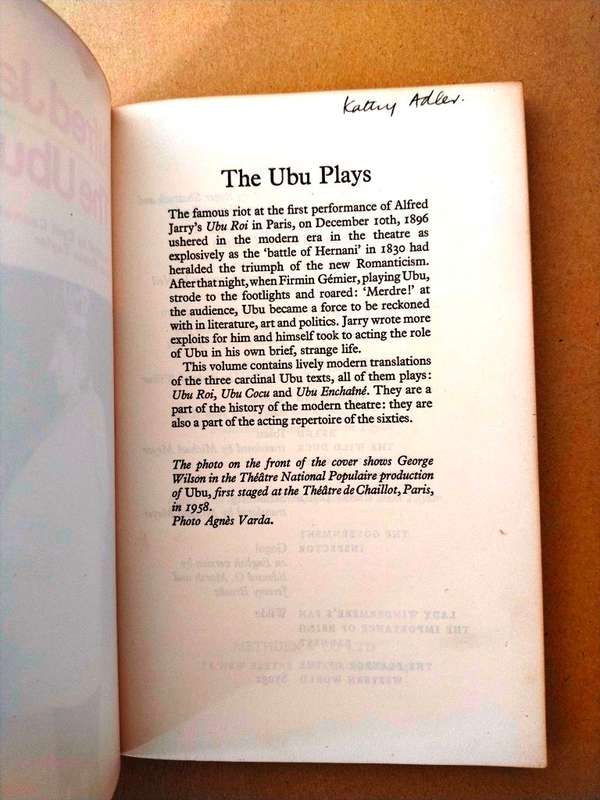 The Ubu Plays, Alfred Jarry