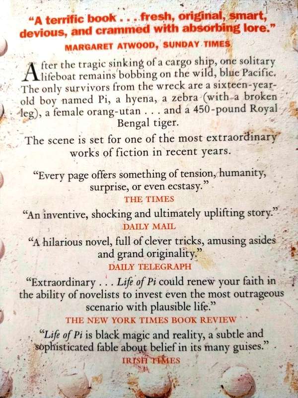 Life of Pi, Yann Martel