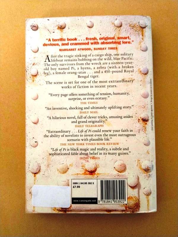 Life of Pi, Yann Martel