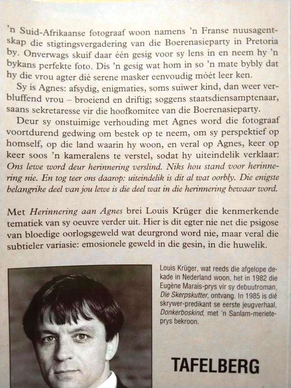 Herinnering aan Agnes, Louis Krüger