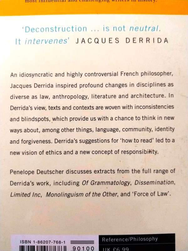 How to Read Derrida, Penelope Deutscher