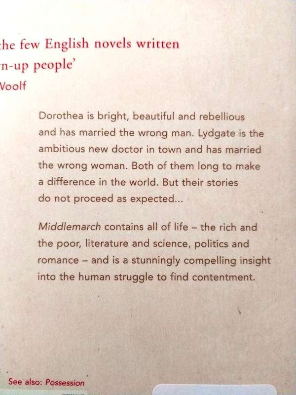 Middlemarch, George Eliot