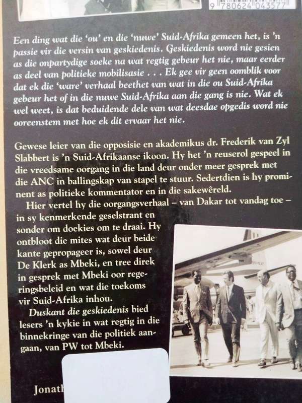 Duskant die geskiedenis, Frederik van Zyl Slabbert