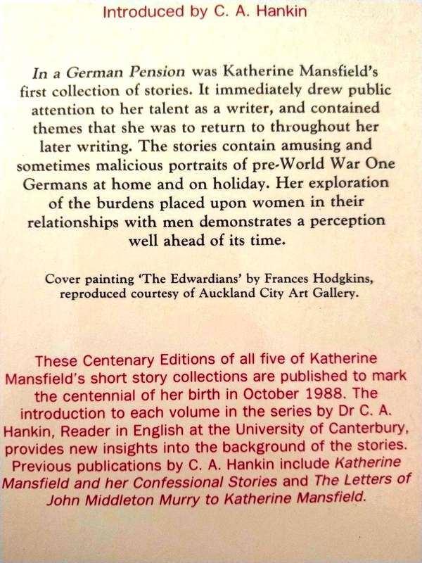 In a German Pension, Katherine Mansfield