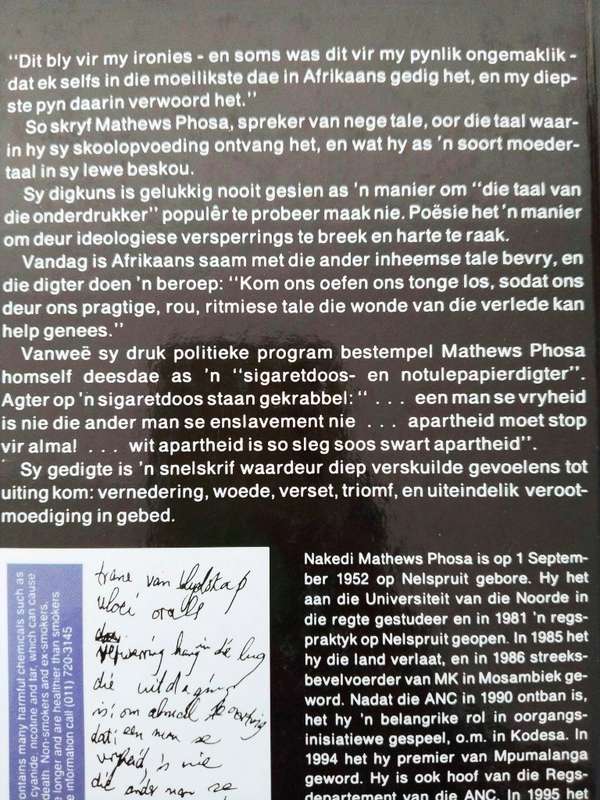 Deur die oog van 'n naald, Mathews Phosa