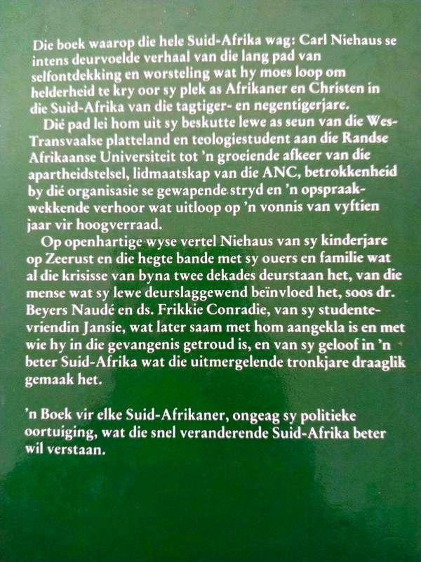 Om te veg vir hoop, Carl Niehaus