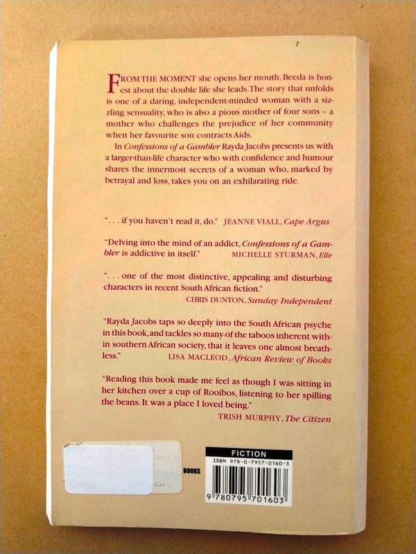 Confessions of a Gambler, Rayda Jacobs