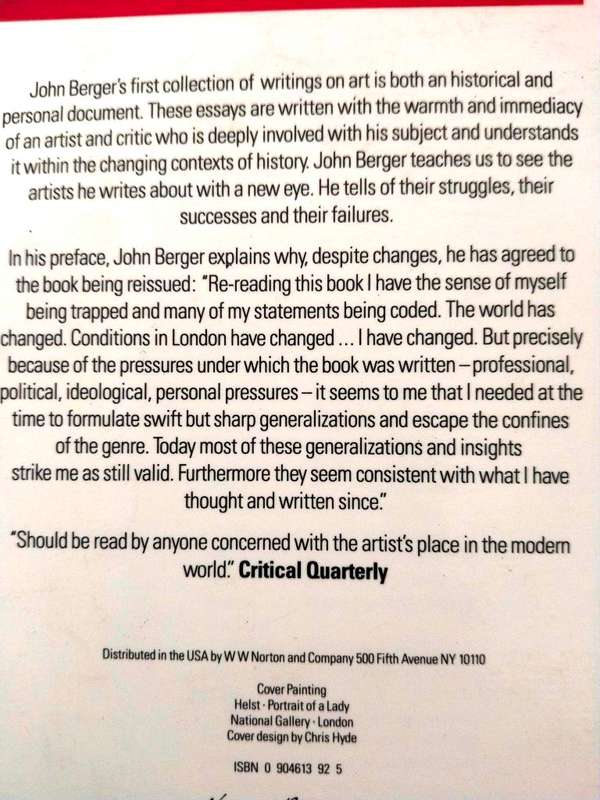 Permanent Red, John Berger [Essays on art]