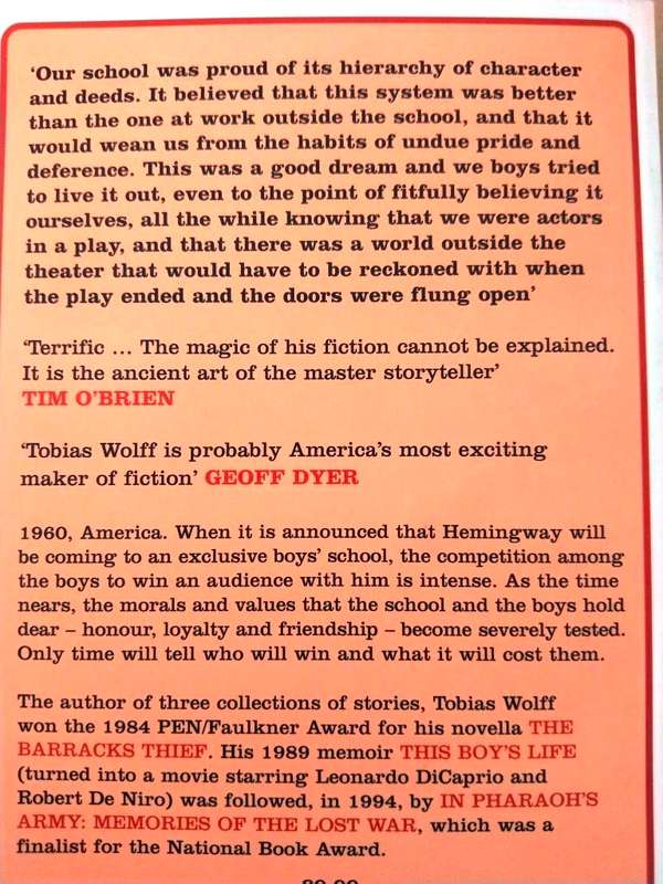 Old School, Tobias Wolff