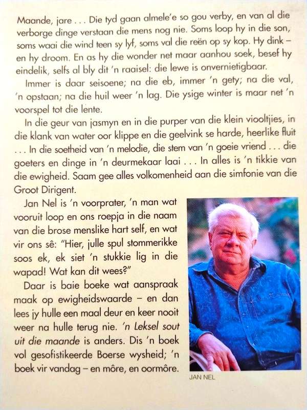 'n Leksel sout uit die maande, Jan Nel