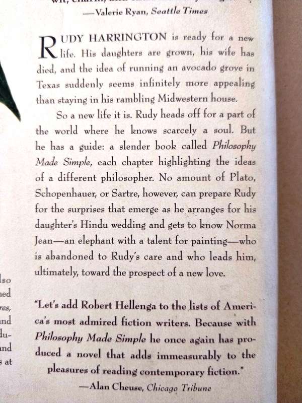 Philosophy Made Simple, Robert Hellenga [a novel]