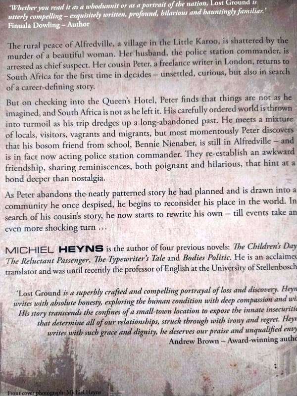 Lost Ground, Michiel Heyns