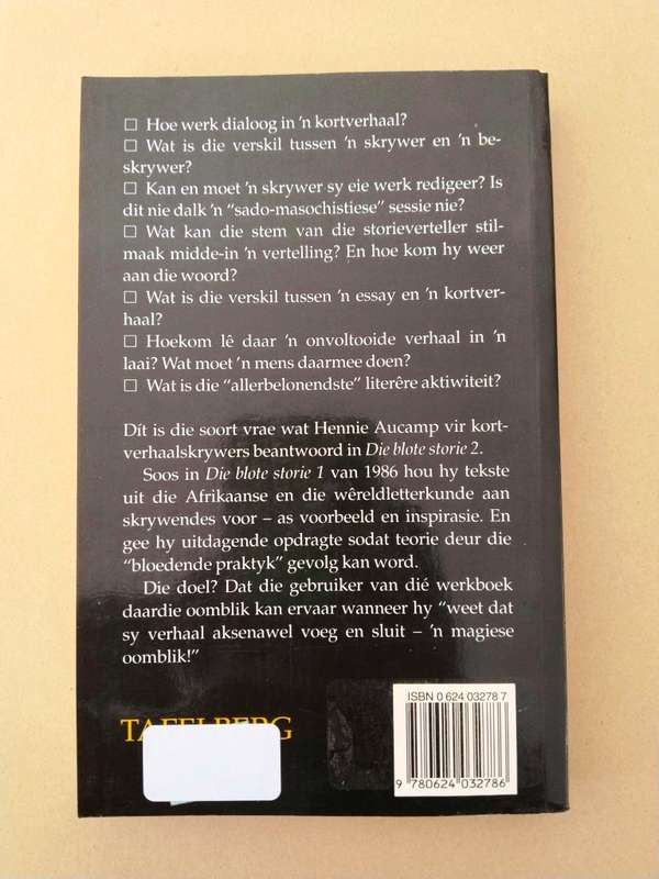 Die Blote Storie 2 - 'n Werkboek vir kortverhaalskrywers, Hennie Aucamp