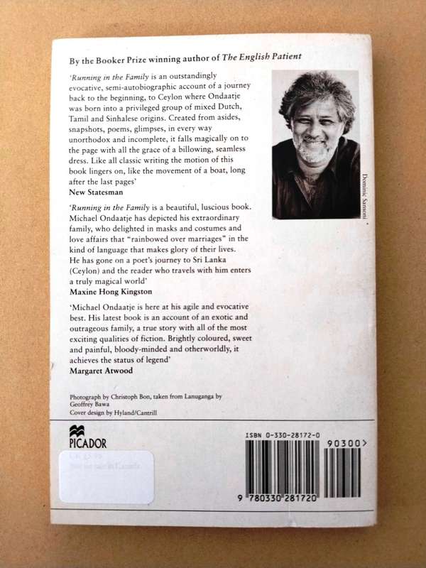 Running in the Family, Michael Ondaatje