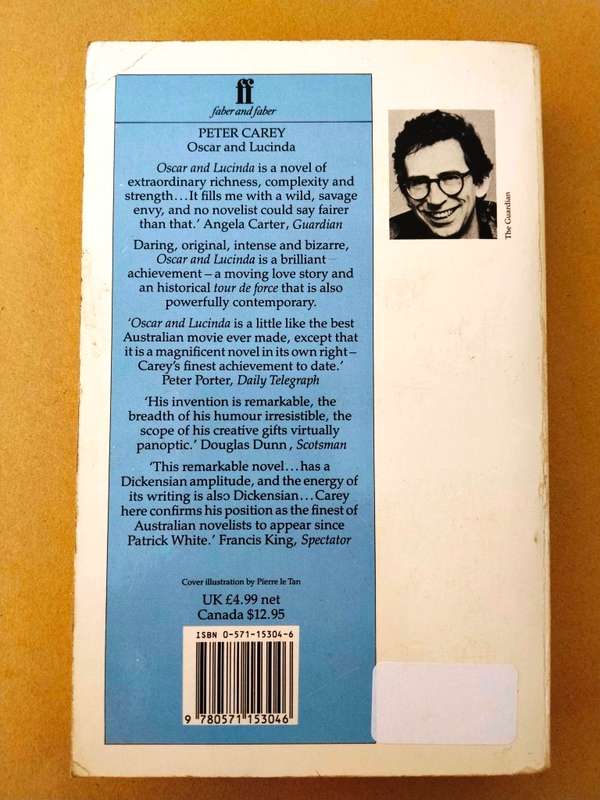 Oscar and Lucinda, Peter Carey