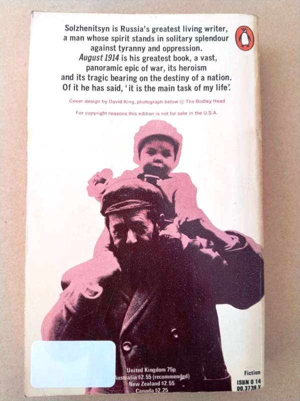 August 1914, Alexander Solzhenitsyn